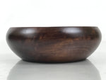 Japanese Brushed Lacquer Wooden Small Bowl Vtg Salad Kobachi Dish Brown L438
