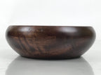 Japanese Brushed Lacquer Wooden Small Bowl Vtg Salad Kobachi Dish Brown L438