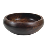 Japanese Brushed Lacquer Wooden Small Bowl Vtg Salad Kobachi Dish Brown L438