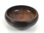 Japanese Brushed Lacquer Wooden Small Bowl Vtg Salad Kobachi Dish Brown L439