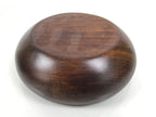 Japanese Brushed Lacquer Wooden Small Bowl Vtg Salad Kobachi Dish Brown L439