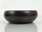 Japanese Brushed Lacquer Wooden Small Bowl Vtg Salad Kobachi Dish Brown L439