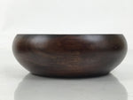 Japanese Brushed Lacquer Wooden Small Bowl Vtg Salad Kobachi Dish Brown L439