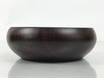 Japanese Brushed Lacquer Wooden Small Bowl Vtg Salad Kobachi Dish Brown L439