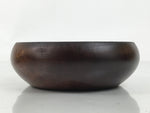 Japanese Brushed Lacquer Wooden Small Bowl Vtg Salad Kobachi Dish Brown L439
