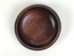 Japanese Brushed Lacquer Wooden Small Bowl Vtg Salad Kobachi Dish Brown L440