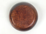 Japanese Brushed Lacquer Wooden Small Bowl Vtg Salad Kobachi Dish Brown L440