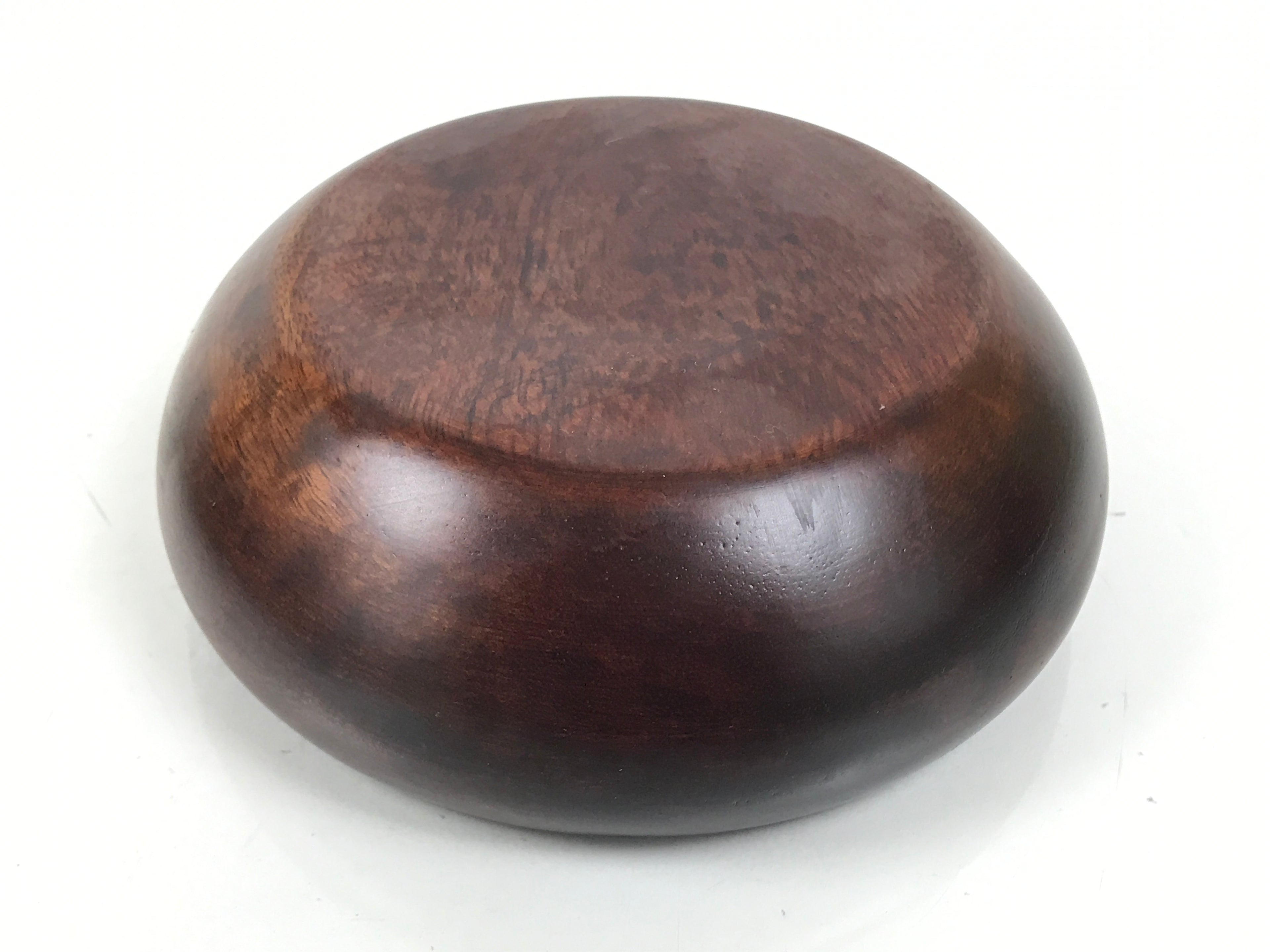Japanese Brushed Lacquer Wooden Small Bowl Vtg Salad Kobachi Dish Brown L440