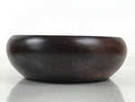 Japanese Brushed Lacquer Wooden Small Bowl Vtg Salad Kobachi Dish Brown L440