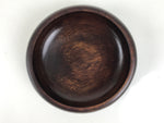 Japanese Brushed Lacquer Wooden Small Bowl Vtg Salad Kobachi Dish Brown L441