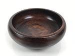 Japanese Brushed Lacquer Wooden Small Bowl Vtg Salad Kobachi Dish Brown L441