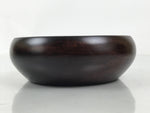 Japanese Brushed Lacquer Wooden Small Bowl Vtg Salad Kobachi Dish Brown L441