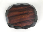 Japanese Brushed Lacquer Wooden Small Bowl Vtg Salad Kobachi Dish Brown L443