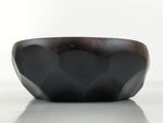 Japanese Brushed Lacquer Wooden Small Bowl Vtg Salad Kobachi Dish Brown L443