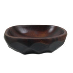 Japanese Brushed Lacquer Wooden Small Bowl Vtg Salad Kobachi Dish Brown L443