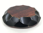 Japanese Brushed Lacquer Wooden Small Bowl Vtg Salad Kobachi Dish Brown L444