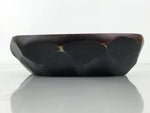 Japanese Brushed Lacquer Wooden Small Bowl Vtg Salad Kobachi Dish Brown L446