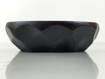 Japanese Brushed Lacquer Wooden Small Bowl Vtg Salad Kobachi Dish Brown L446