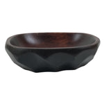 Japanese Brushed Lacquer Wooden Small Bowl Vtg Salad Kobachi Dish Brown L446