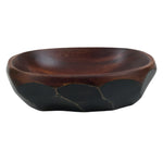 Japanese Brushed Lacquer Wooden Small Bowl Vtg Salad Kobachi Dish Brown L447