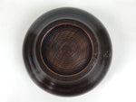 Japanese Brushed Lacquer Wooden Small Bowl Vtg Salad Kobachi Dish Brown L458