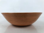 Japanese Brushed Lacquer Wooden Small Bowl Vtg Salad Kobachi Dish Brown L519