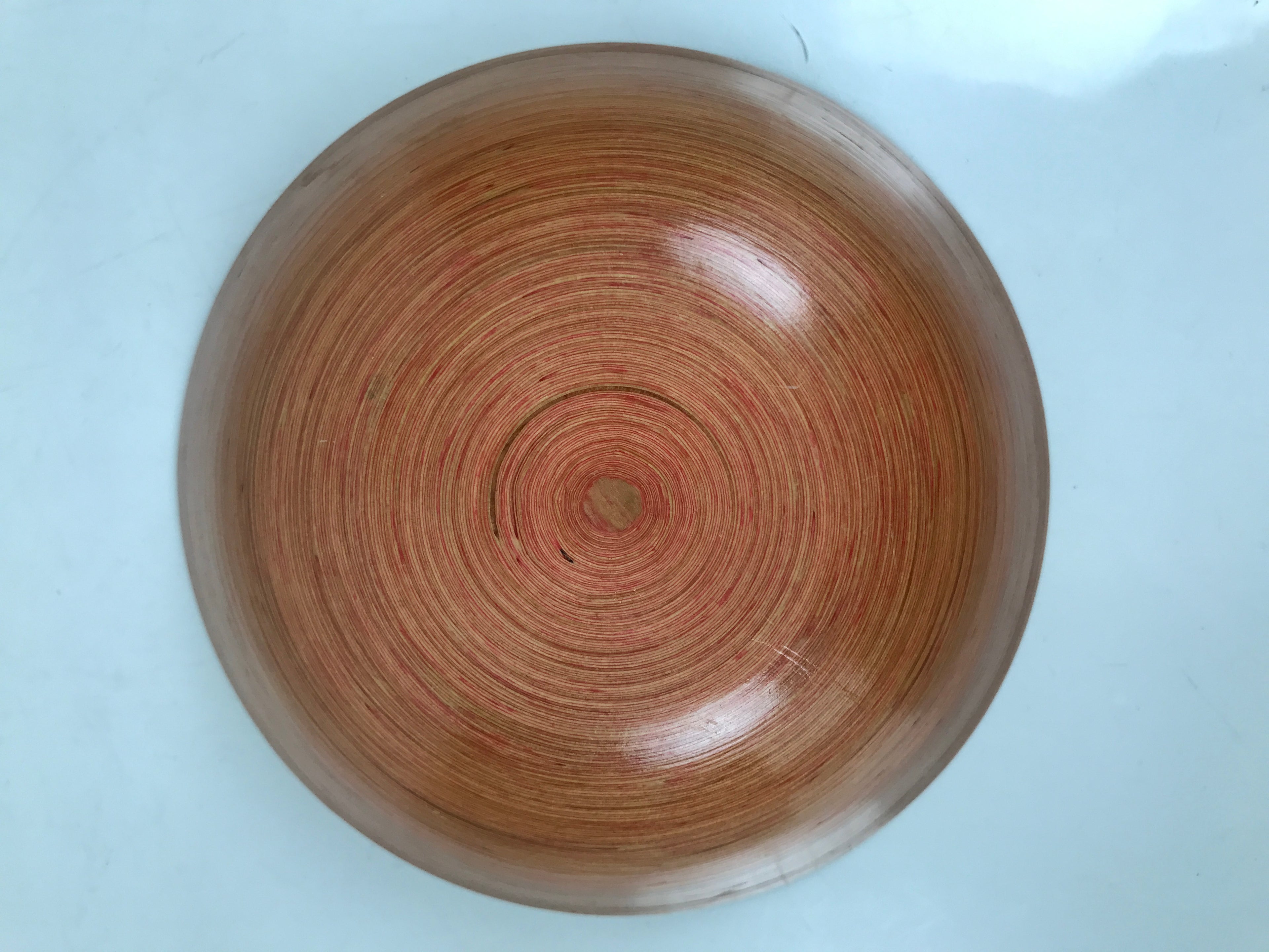 Japanese Brushed Lacquer Wooden Small Bowl Vtg Salad Kobachi Dish Brown L519