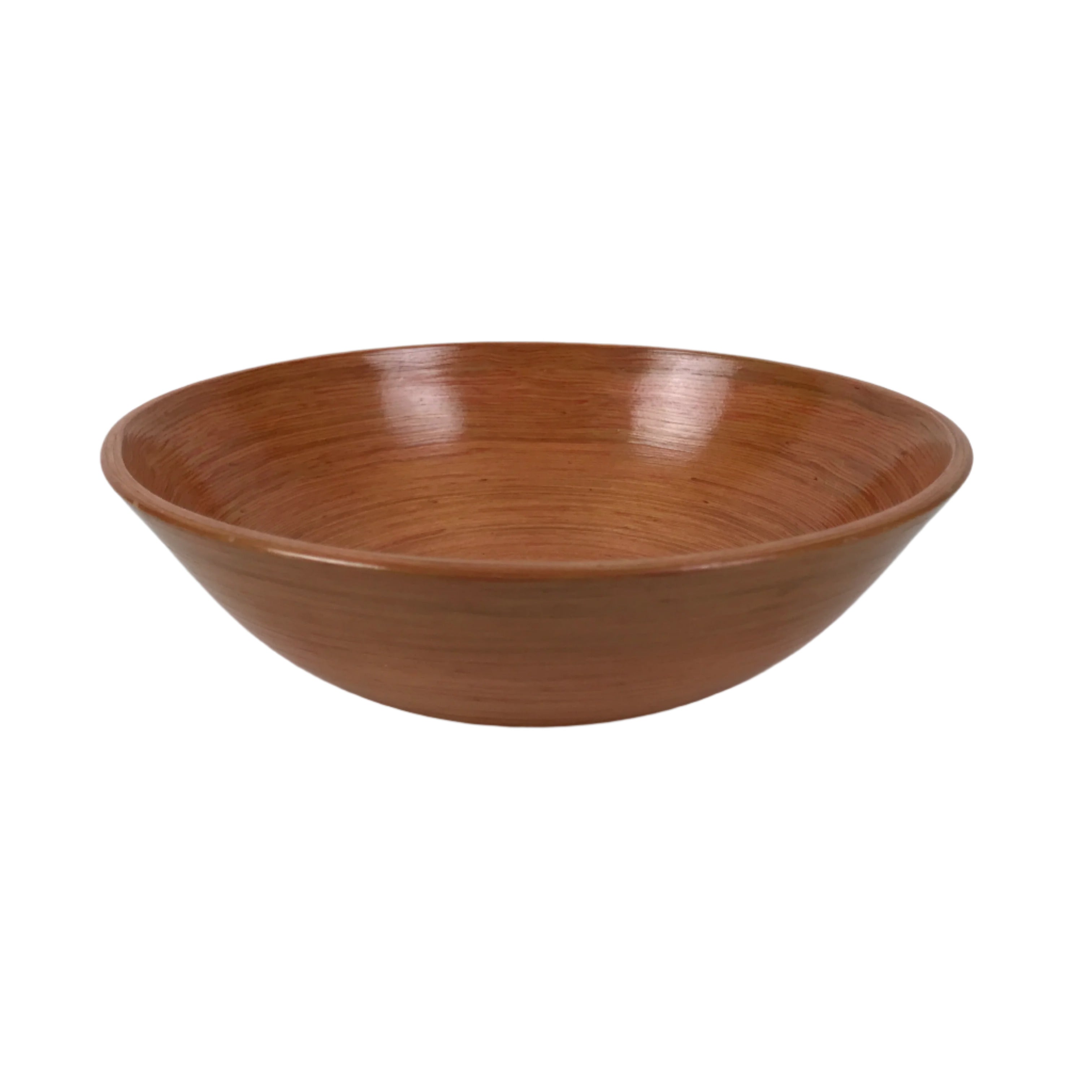 Japanese Brushed Lacquer Wooden Small Bowl Vtg Salad Kobachi Dish Brown L519