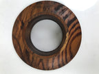 Japanese Brushed Lacquered Wooden Bowl Stand Vtg Tenmokudai Tea Ceremony L520