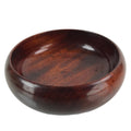 Japanese Brushed Wooden Kashiki Snack Bowl Vtg Kashibachi Small Round Brown L254