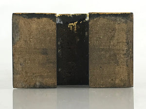 Japanese Buddhism Mortuary Tablet Wood Lacquer Ihai Vtg Buddhist Altar Black BU869