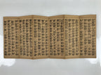 Japanese Buddhist Accordion Book C1950 Bussetsu Amida-kyo Vtg Paper Red BA513