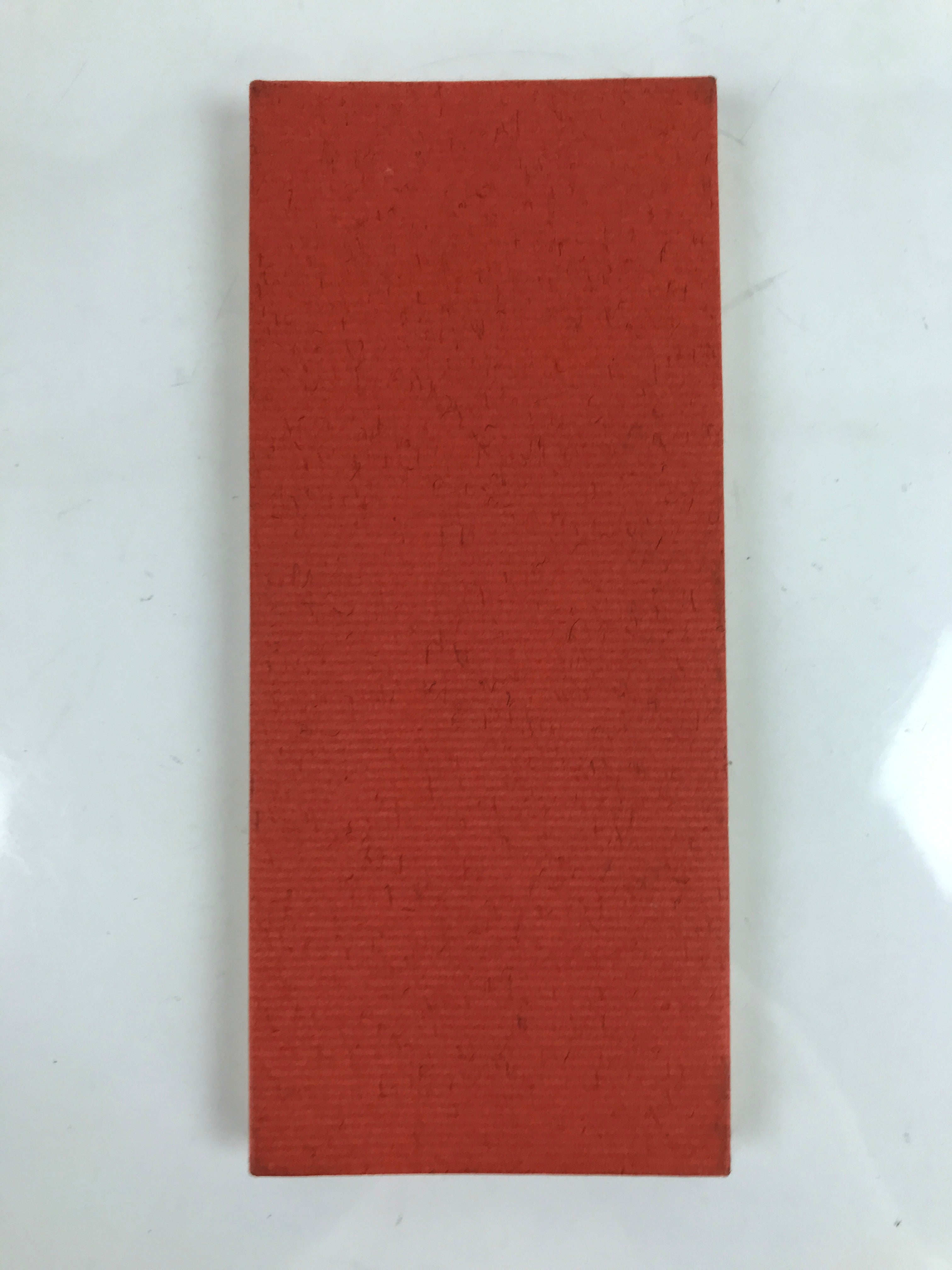Japanese Buddhist Accordion Book Vtg Kannon Sutra Paper Red BA512