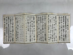 Japanese Buddhist Accordion Book Vtg Shingon-shu Heart Sutra Paper BA511