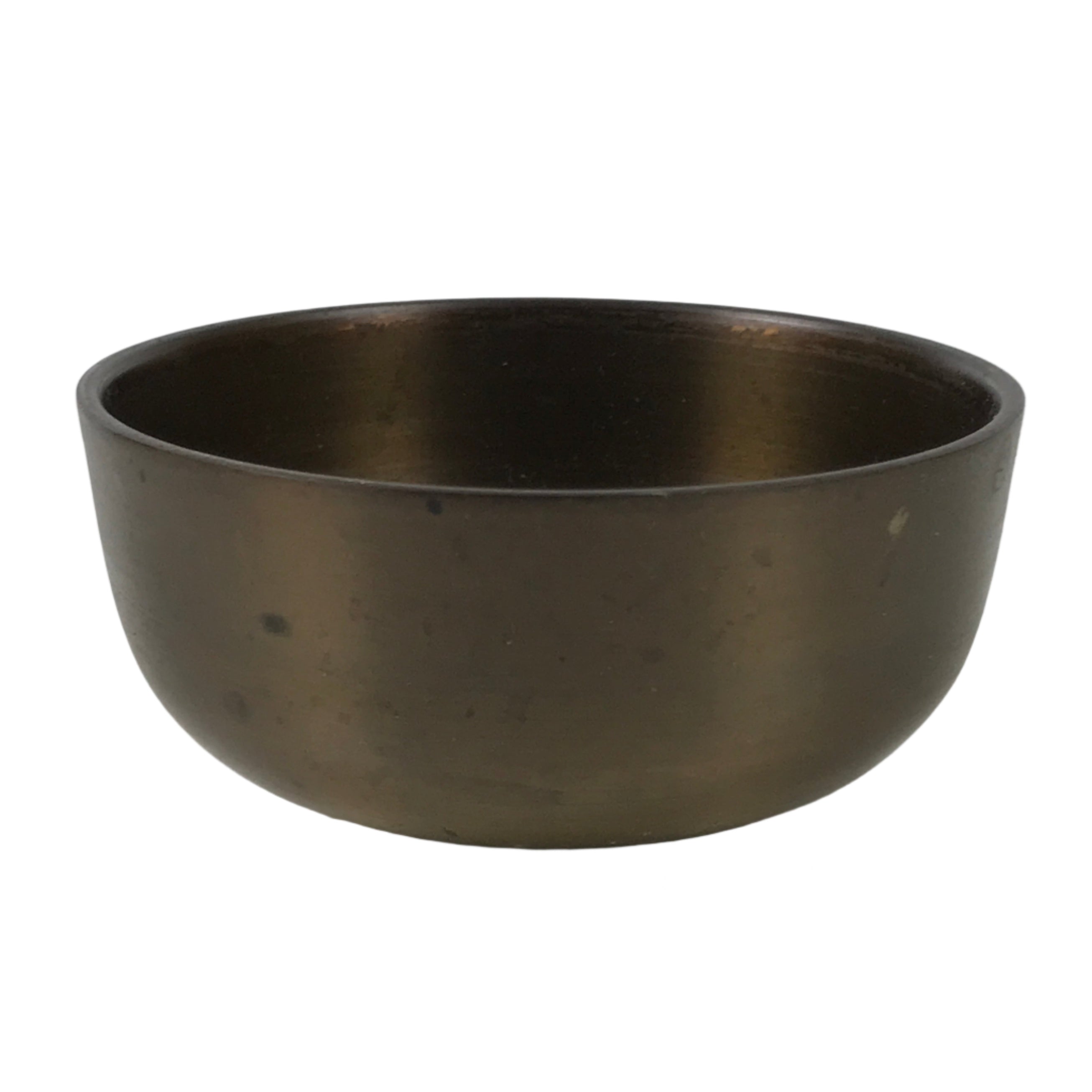 Japanese Buddhist Altar Brass Metal Orin Bell Singing Bowl Butsugu Brown BA591