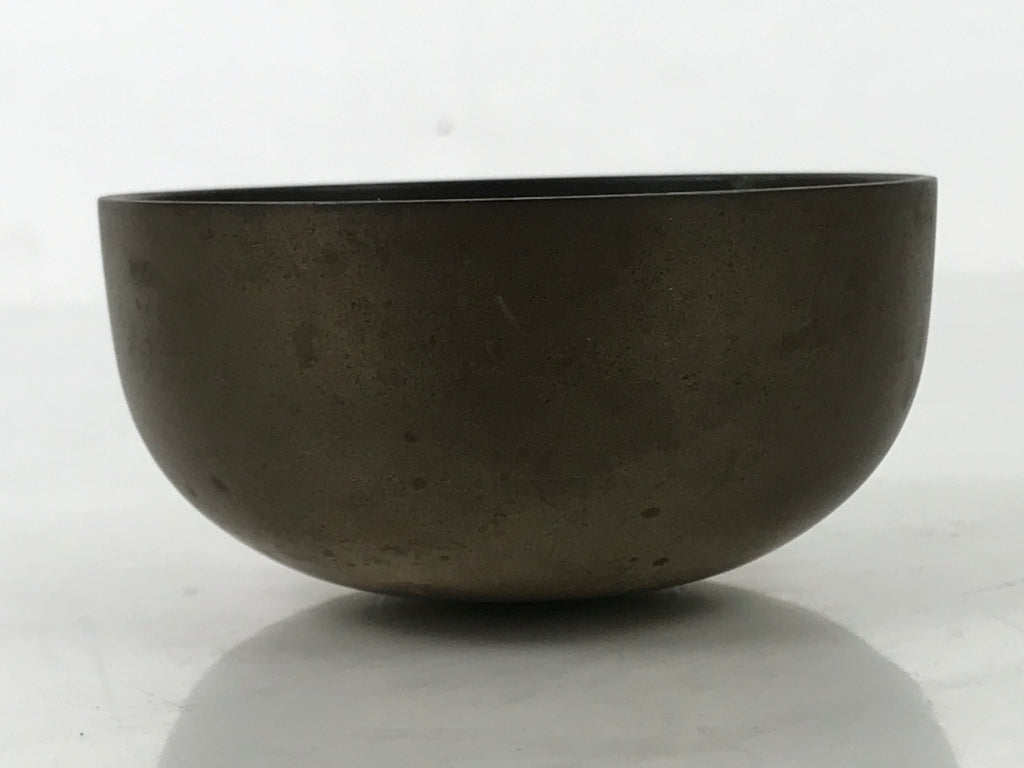 Japanese Buddhist Altar Bronze Metal Orin Bell Singing Bowl Butsugu Brown BA590
