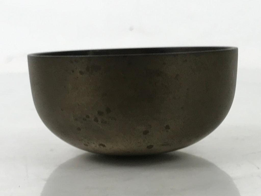 Japanese Buddhist Altar Bronze Metal Orin Bell Singing Bowl Butsugu Brown BA590