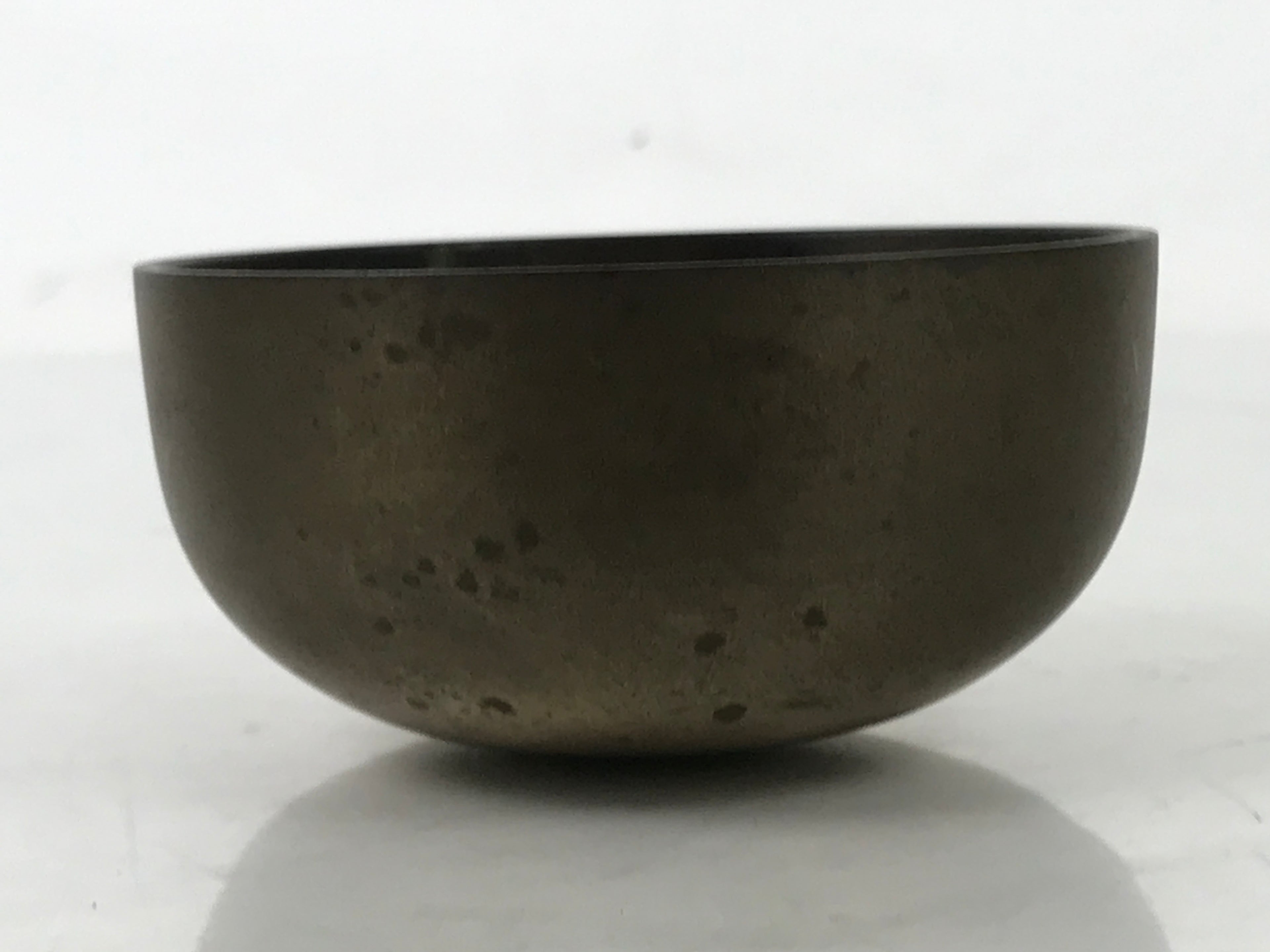 Japanese Buddhist Altar Bronze Metal Orin Bell Singing Bowl Butsugu Brown BA590