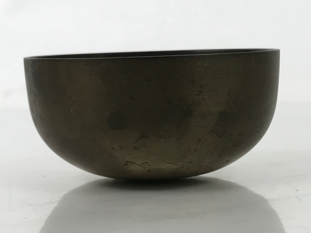 Japanese Buddhist Altar Bronze Metal Orin Bell Singing Bowl Butsugu Brown BA590