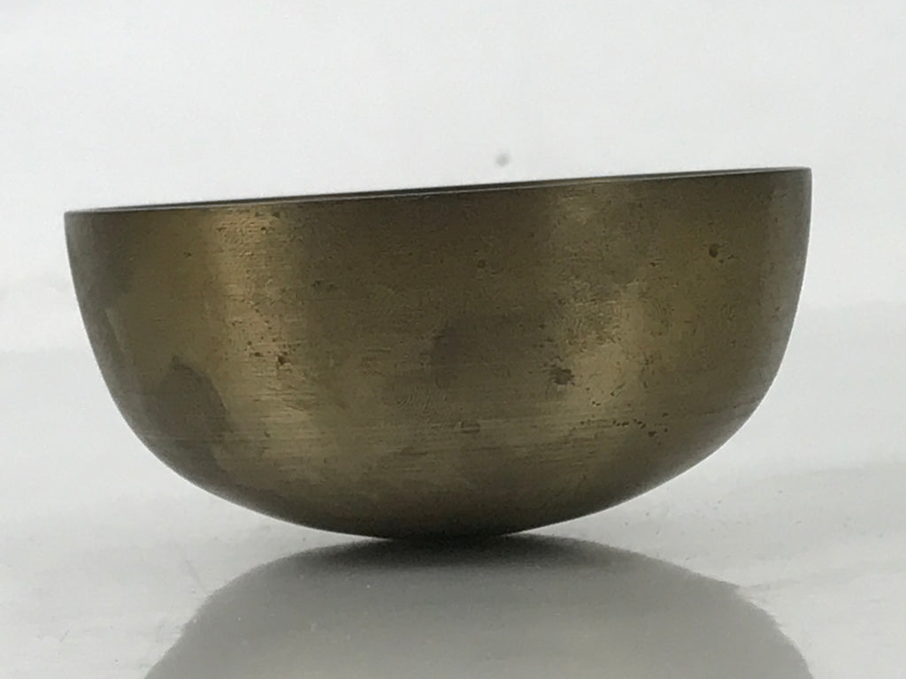 Japanese Buddhist Altar Bronze Metal Orin Bell Singing Bowl Butsugu Brown BA592