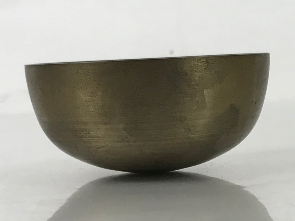 Japanese Buddhist Altar Bronze Metal Orin Bell Singing Bowl Butsugu Brown BA592