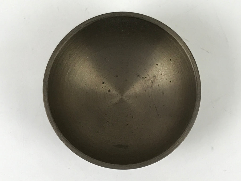 Japanese Buddhist Altar Bronze Metal Orin Bell Singing Bowl Butsugu Brown BA592