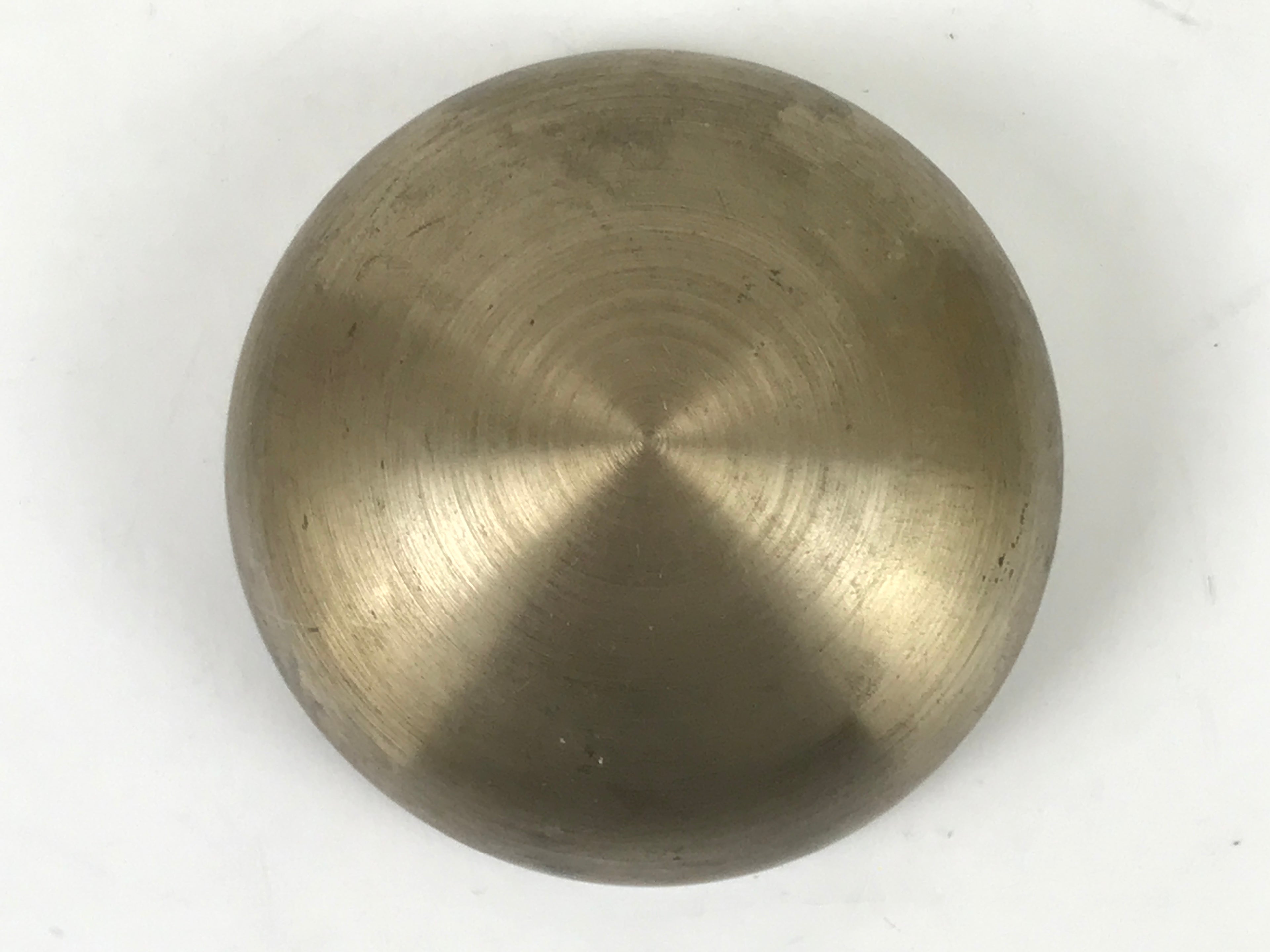Japanese Buddhist Altar Bronze Metal Orin Bell Singing Bowl Butsugu Brown BA592