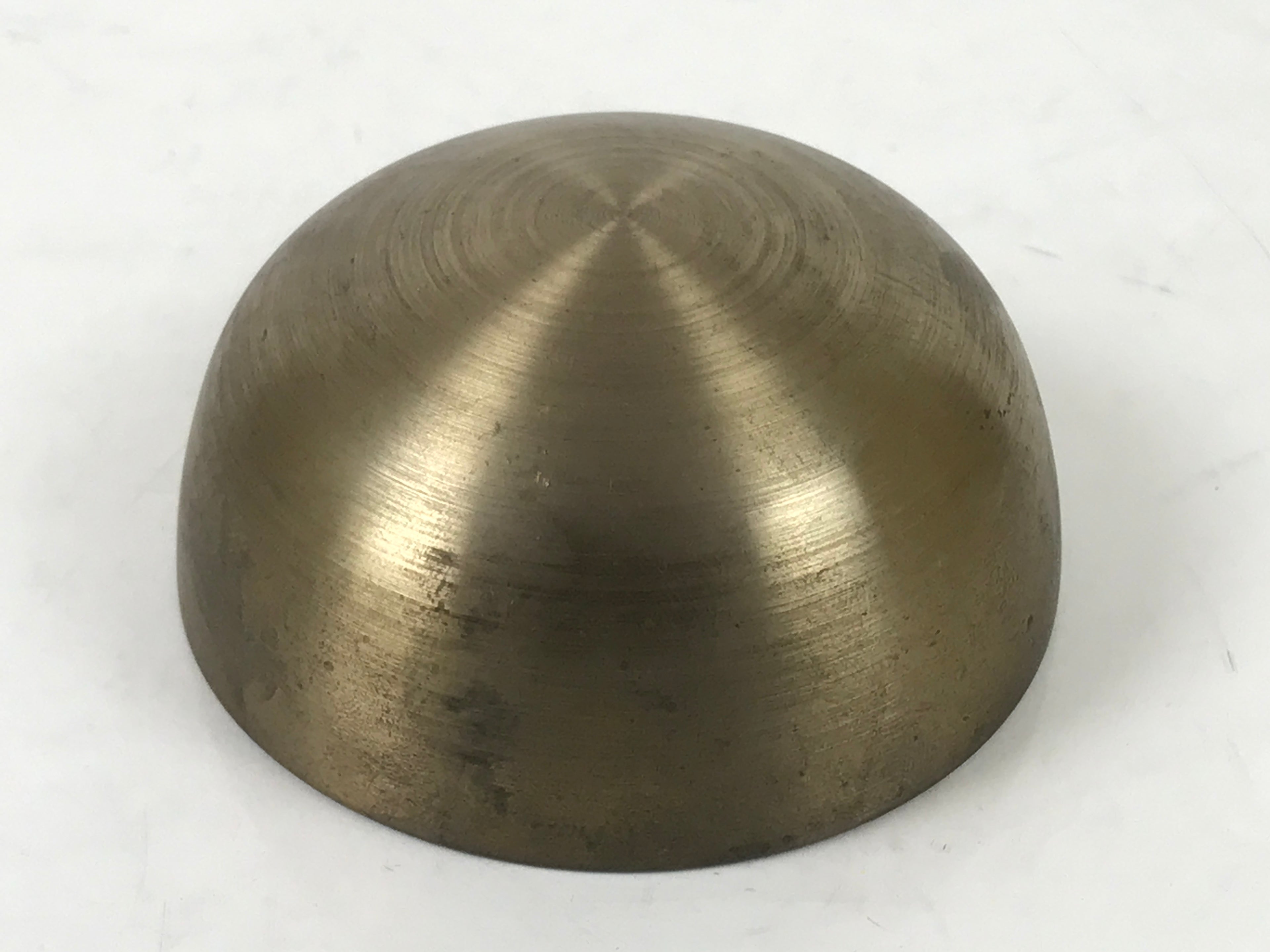 Japanese Buddhist Altar Bronze Metal Orin Bell Singing Bowl Butsugu Brown BA592