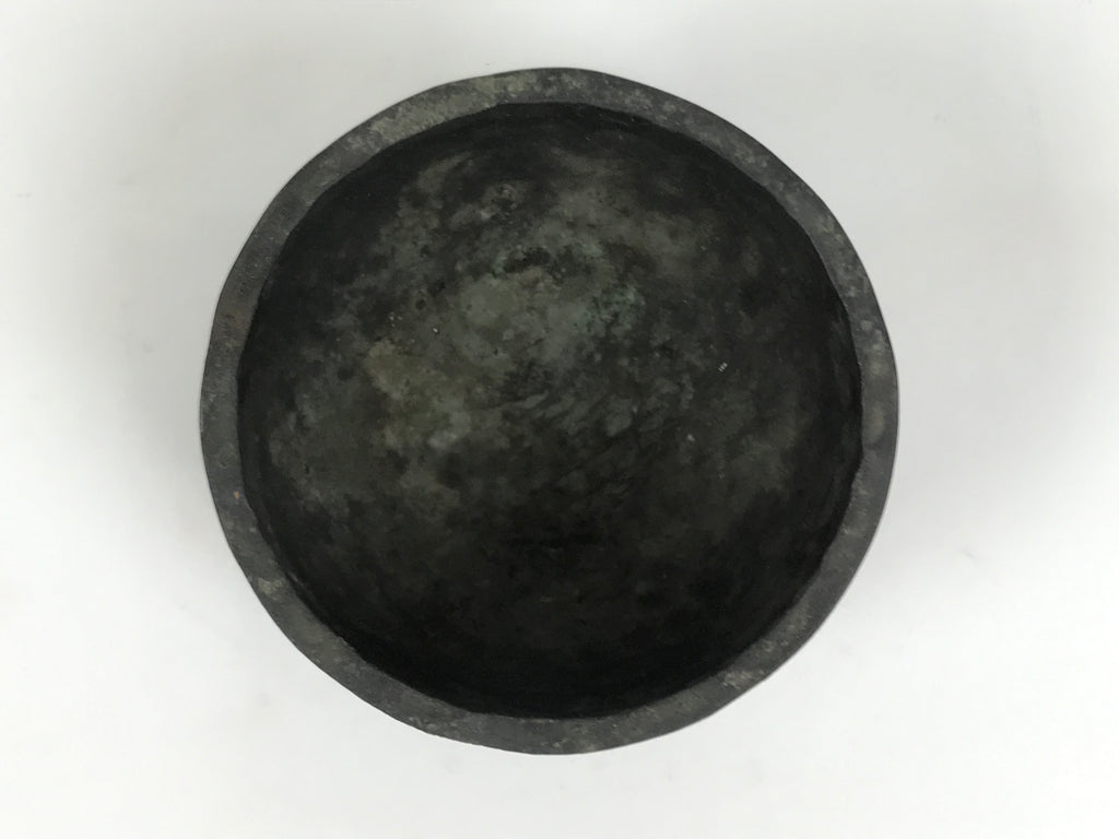 Japanese Buddhist Altar Bronze Metal Orin Bell Singing Bowl Butsugu Brown BA901