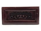 Japanese Buddhist Altar Brushed Lacquer Drawer Vtg Simple Floral Brown BA448