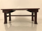 Japanese Buddhist Altar Brushed Lacquer Folding Kyozukue Offering Table BA707