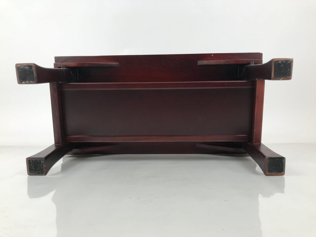 Japanese Buddhist Altar Brushed Lacquer Folding Kyozukue Offering Table BA707