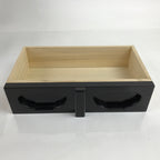 Japanese Buddhist Altar Brushed Lacquer Wood Offering Table Vtg Kyozukue BA373