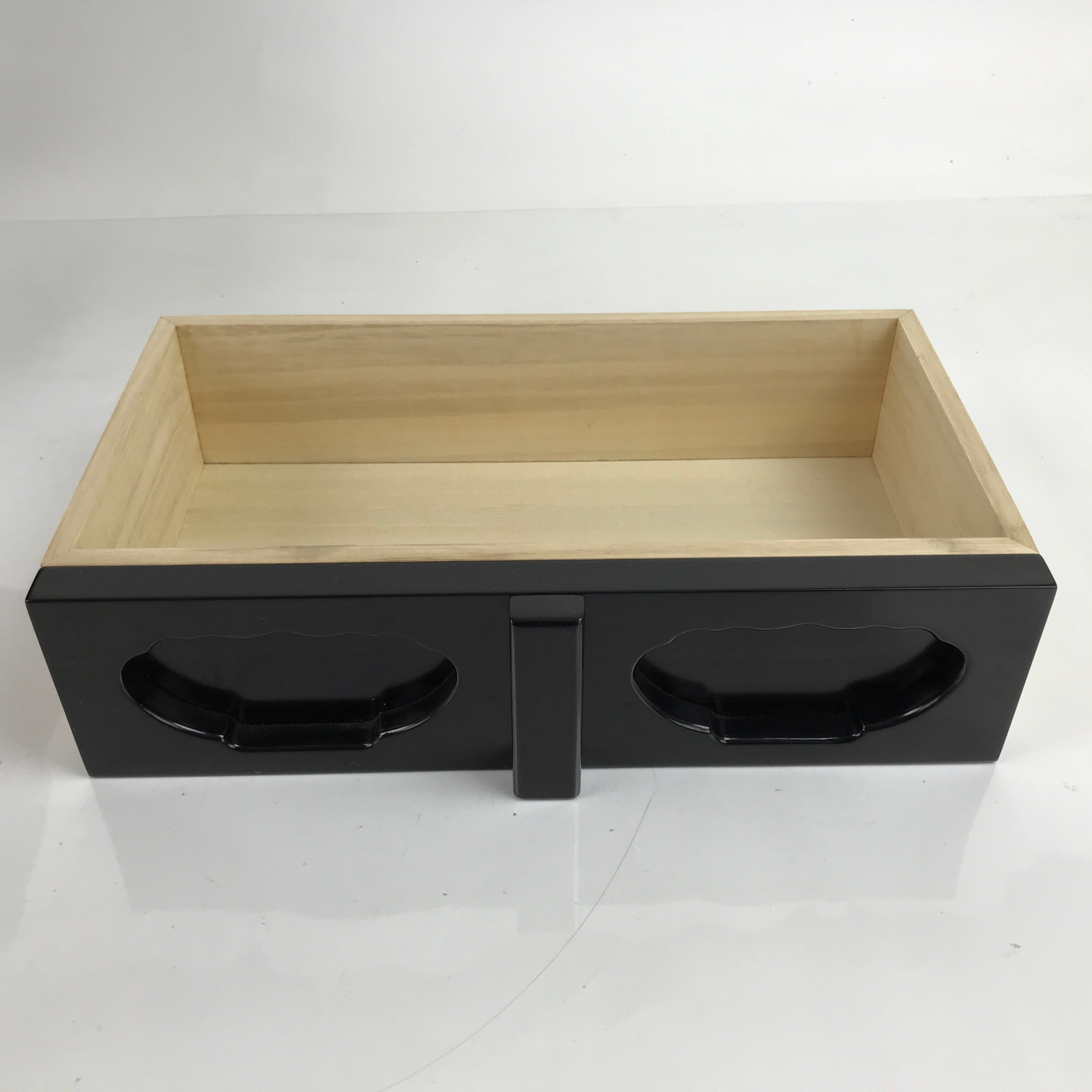 Japanese Buddhist Altar Brushed Lacquer Wood Offering Table Vtg Kyozukue BA373